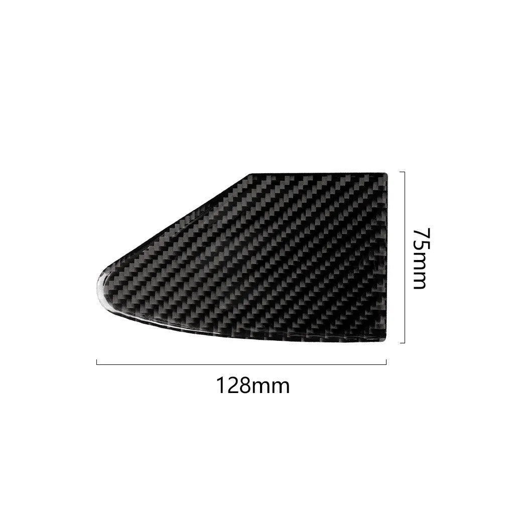 Carbon fibre textured USB charging port panel decorative sticker with 3M adhesive backing.