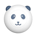 Panda-shaped silicone pet shower brush with soft bristles for cat and dog bathing
