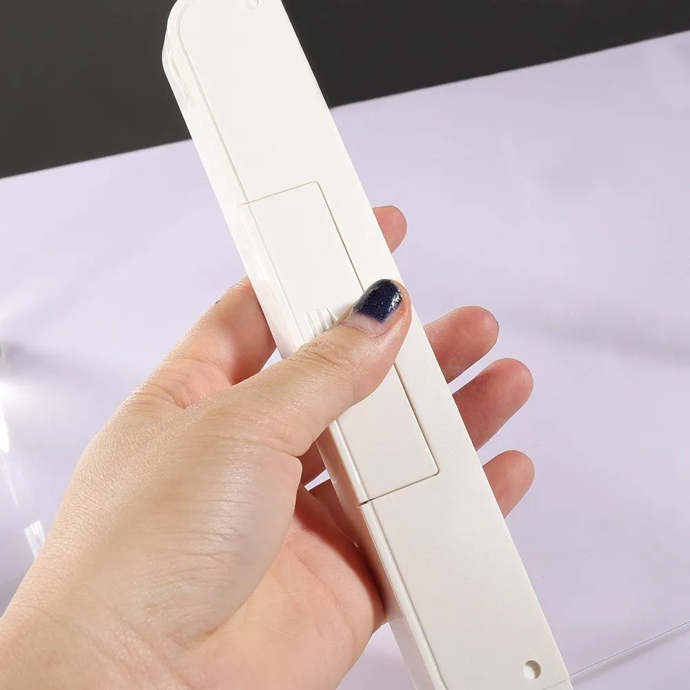 Dimmable LED panel book reading lamp with PMMA acrylic lens on a book page