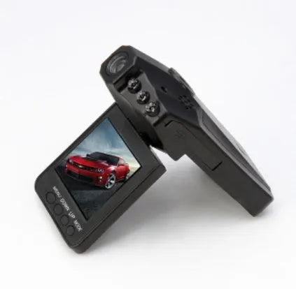 H198 HD car dashboard camera with six infrared LEDs and 2.4-inch display screen