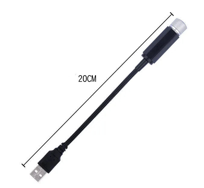 USB hose on-board star light LED car roof light in purple starry sky effect with aluminium housing for GM models