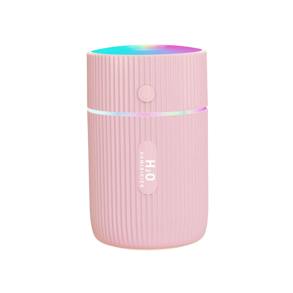 Portable USB ultrasonic diffuser in black with 240ml tank and timer settings for car or home use