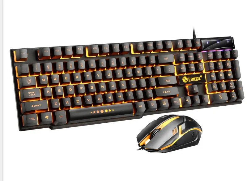 Limei GTX300 gaming keyboard and mouse set with backlight function and USB connection for desktop computers