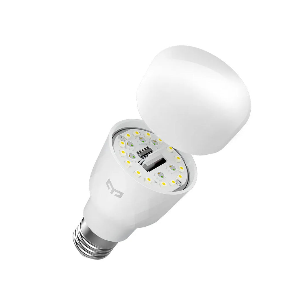 Intelligent voice control bulb white finish aluminum alloy body compact size 60x60x124mm