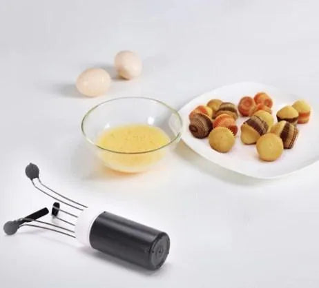 Wireless automatic stirrer in black with three speed settings on a white background