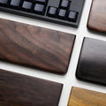 Black walnut solid wood wrist rest mouse pad 30cm length for mechanical keyboard