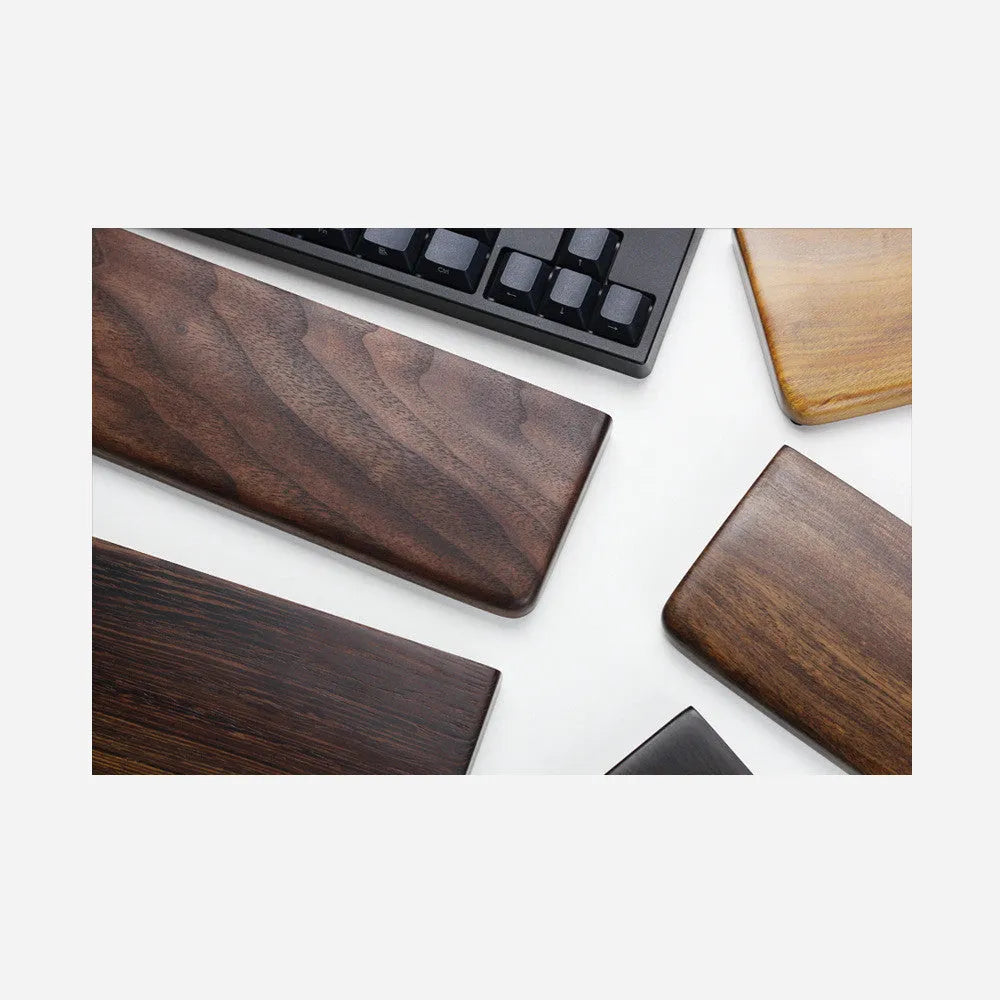 Black walnut solid wood wrist rest mouse pad 30cm length for mechanical keyboard