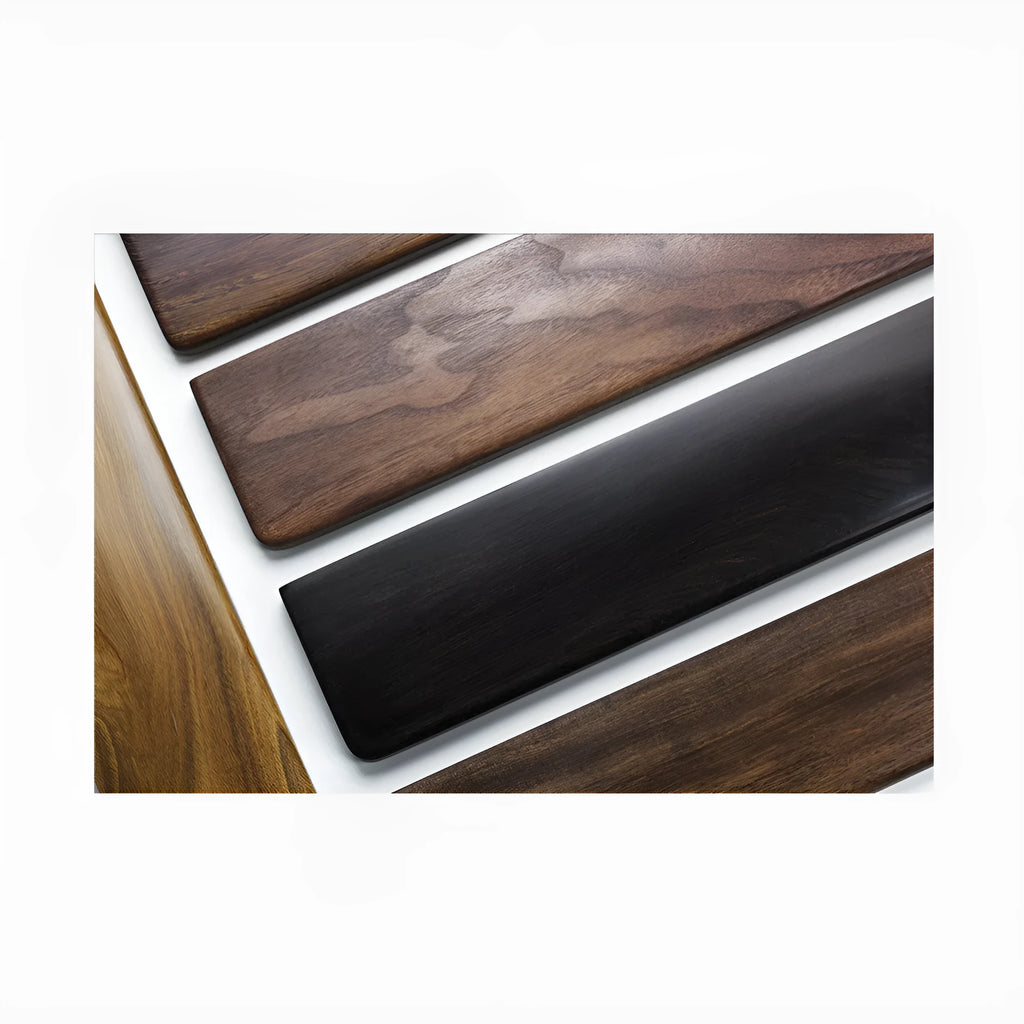 Black walnut solid wood wrist rest mouse pad 30cm length for mechanical keyboard
