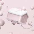White igloo-shaped ultrasonic humidifier and essential oil diffuser with LED light and USB cable