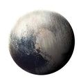 Planet pattern round mouse pad with natural rubber base and silk cloth surface, 220x220x3 mm