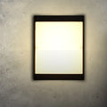 IP65 waterproof LED wall light aluminium housing 12W 90 lumens 3000K warm white outdoor porch light