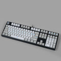 108-key PS theme mechanical keyboard keycap set showing blue and white colour option with supplementary keys