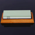 Green white double-sided 3000/8000 grit white corundum whetstone 215x95x23 mm