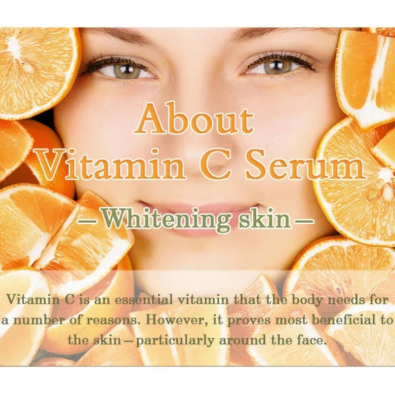 10ml vitamin C hyaluronic acid facial serum bottle with natural whitening essence