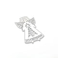 Angel knife mold carbon steel embossing greeting card decoration white character design 8x6 cm