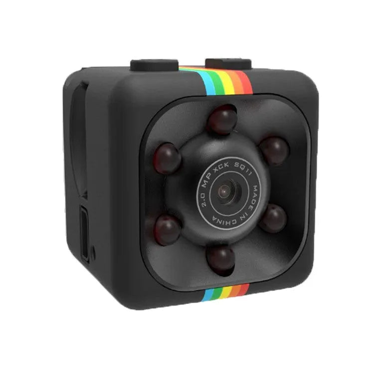 Mini 22mm cube hidden camera with frosted plastic body and lens for 1080P night vision recording