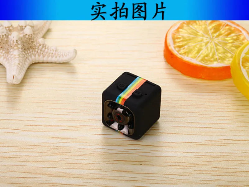 Mini 22mm cube hidden camera with frosted plastic body and lens for 1080P night vision recording