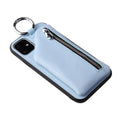 Imitation leather crossbody lanyard phone case with integrated coin purse wallet in various colours