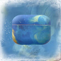 AirPods hard protective case with watercolour design compatible with AirPods 1, 2, and Pro models