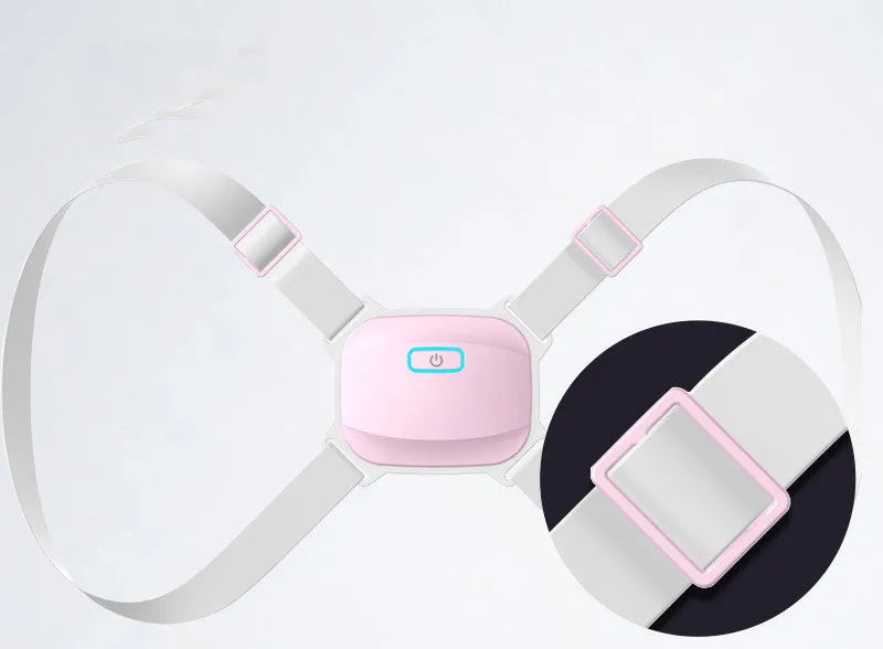 Invisible smart posture corrector with vibration alarm, grey belt, for children and adults