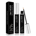 Clear eyebrow mascara tube with 5ml for thick curly brows, available in black and blue options