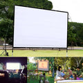 150-inch white polyester folding projection screen with 4:3 aspect ratio