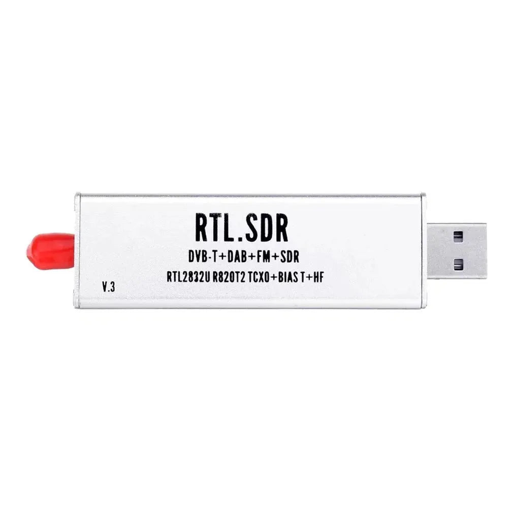 A300U black metal SDR receiver with golden SMA connector for 25MHz-1700MHz frequency coverage