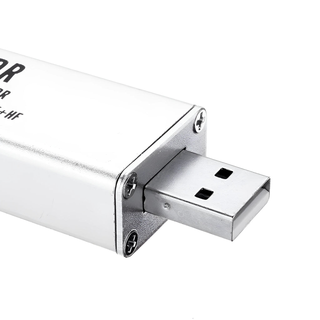 A300U black metal SDR receiver with golden SMA connector for 25MHz-1700MHz frequency coverage