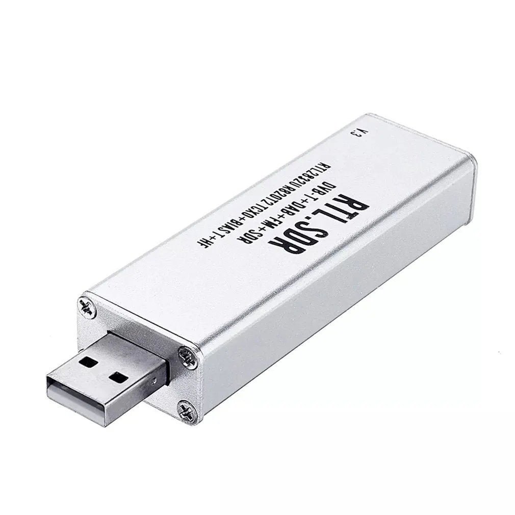 A300U black metal SDR receiver with golden SMA connector for 25MHz-1700MHz frequency coverage