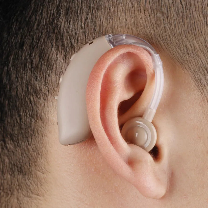 G25 charging noise reduction hearing aid amplifier in khaki with EU plug