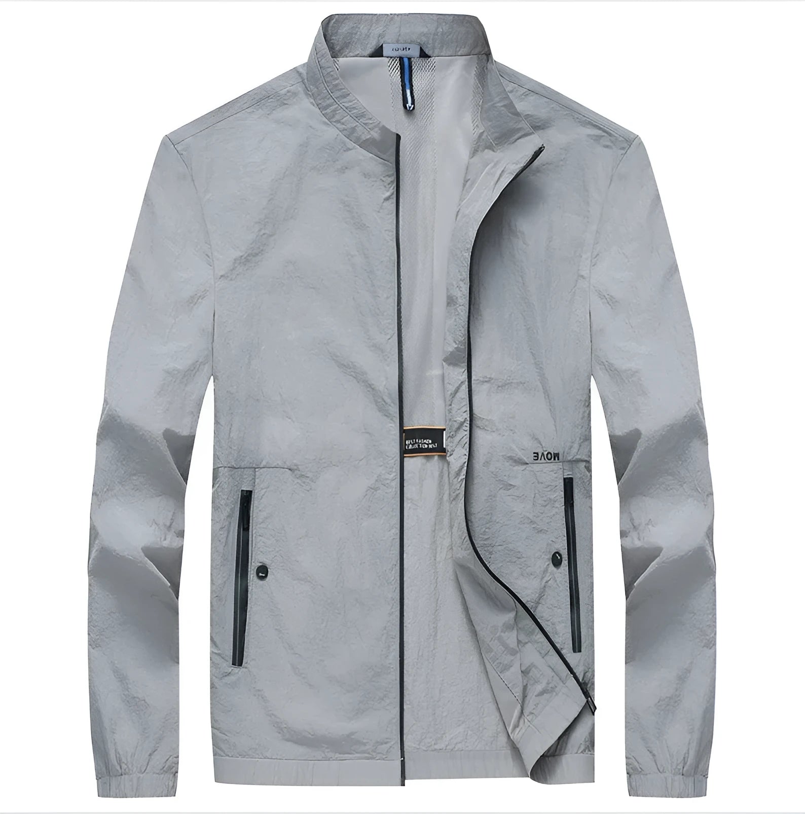 Kentino light blue polyester mens summer shirt on a hanger
