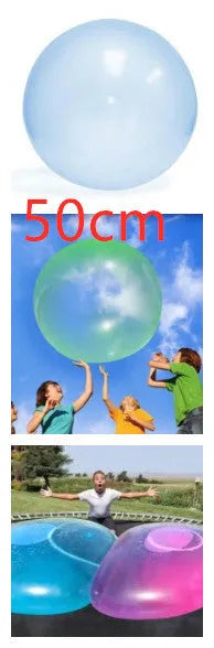 Big inflatable TPR bouncy ball in pink, yellow, green, and blue, sizes up to 120cm