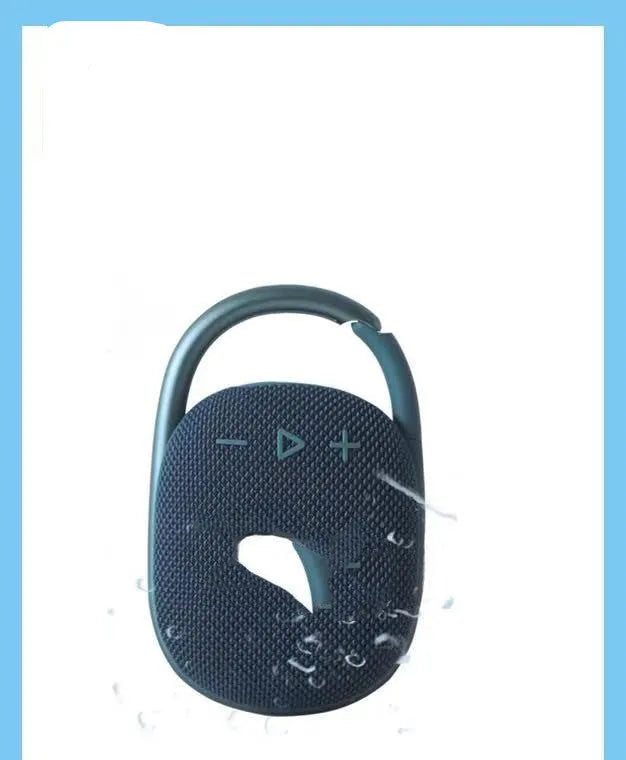Mini portable Bluetooth speaker in one of six colours: black, blue, green, pink, red, or silver grey.