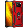 Shockproof phone case for Xiaomi Pocophone Poco X3 NFC with TPU PC zinc alloy construction in black colour