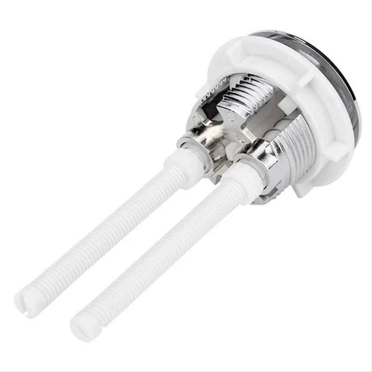 Toilet tank accessories with round double button and ABS plastic construction