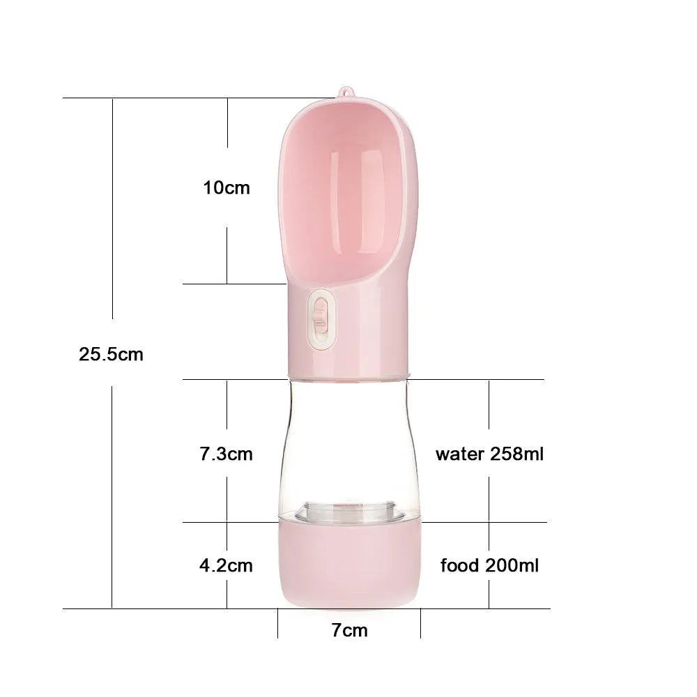 Pet Bottle Walking The Dog Out Kettle Dog Waterer in blue – portable leak-proof water bottle for dogs outdoor use