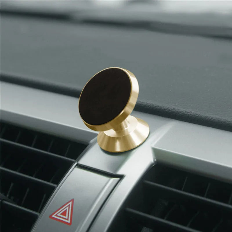 Universal magnetic car phone holder for Apple Samsung Huawei Xiaomi in black, 35.5x40mm