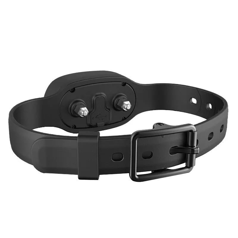 Waterproof rechargeable dog training collar with remote control in black or orange