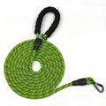 Nylon dog leash 4.5 metres long by 1.2 cm wide in blue for walking and training