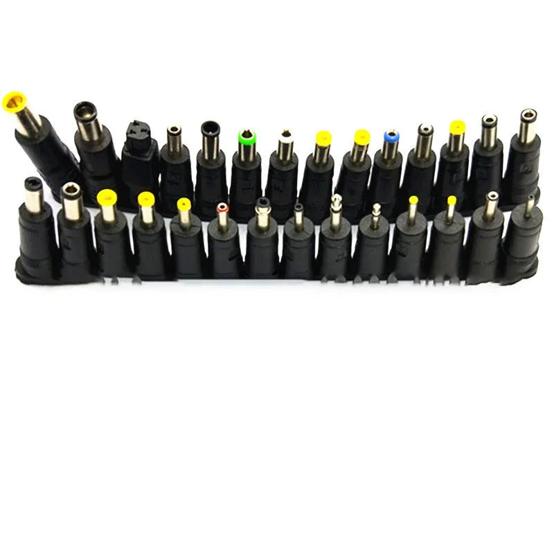 28-piece universal laptop AC DC jack power supply adapter connector plug set with various DC tips