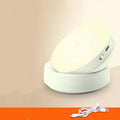 Wireless motion sensor LED light for automatic night-time illumination in cabinets and hallways