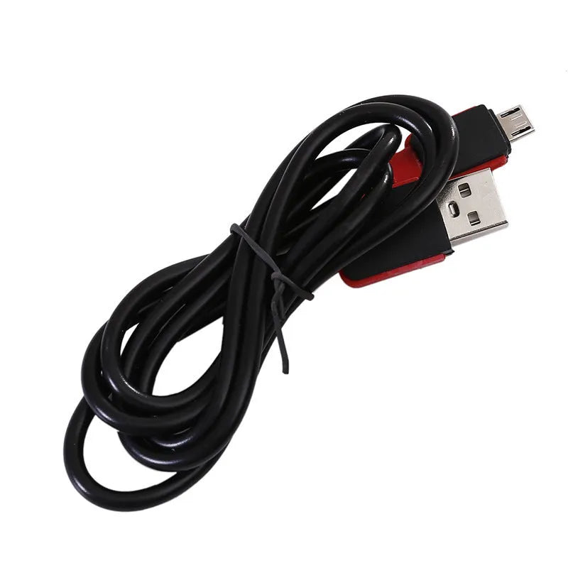 Red COB LED work light with magnet hook and USB cable for camping and car maintenance