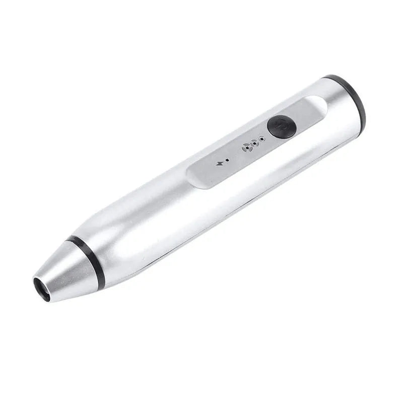 Rechargeable electric milk frother with three rod heads on white background – Black colour option
