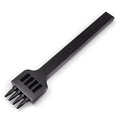 Wuta black leather round hole punching manual tool with 4mm spacing teeth rows