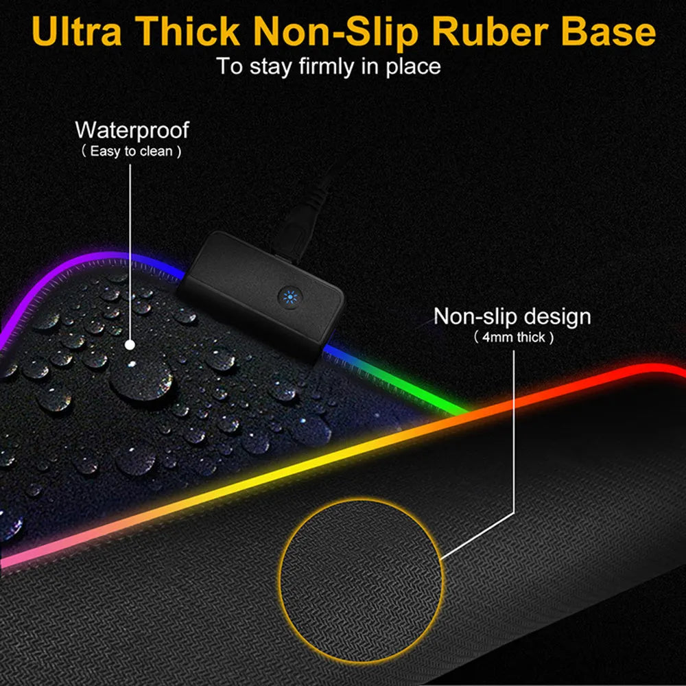 Sailor Moon non-slip desk mat with natural rubber back and fine cloth surface on a wooden desk