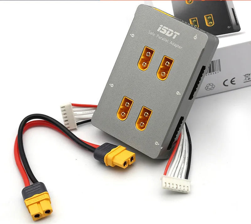 Grey parallel charging board for Astor electric toys with male connectors