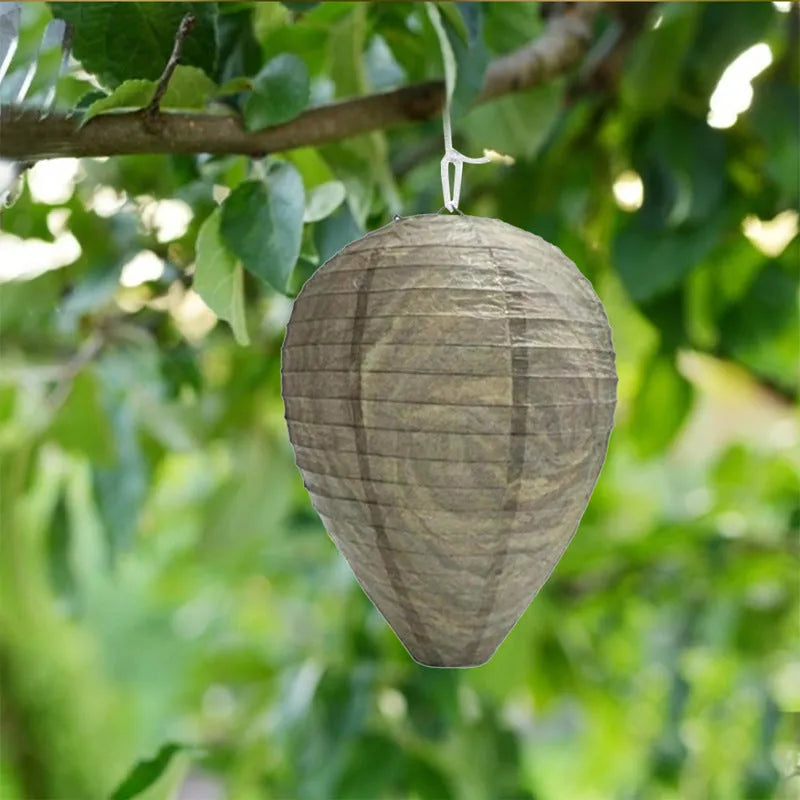 Paper and wire beehive honeycomb lantern with 22cm by 28cm dimensions