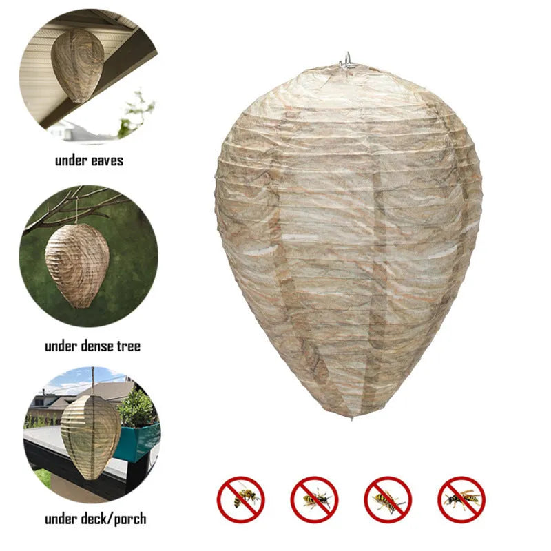 Paper and wire beehive honeycomb lantern with 22cm by 28cm dimensions