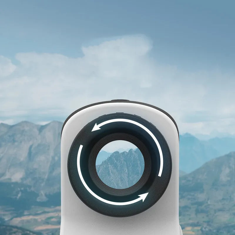 Golf laser rangefinder with telescope for outdoor distance measurement up to 1500 metres