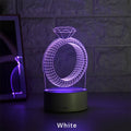 3D diamond ring design LED night light with colour changing modes